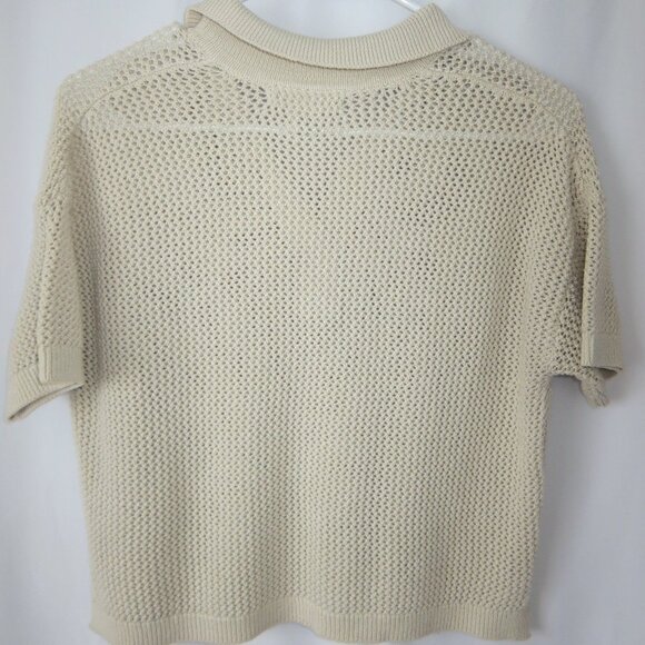 Happily Grey Junior Knit Cream Crop Top - Picture 2 of 4